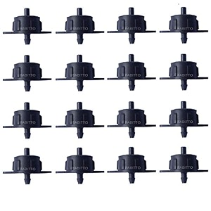 drip irrigation 4mm pipe emitters feeder line stakes drippers connectors to watering the home garden plants 50 pieces