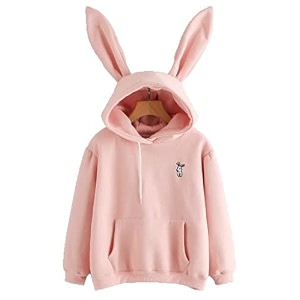 Hooded Neck Sweatshirt Winter Wear Long Ear