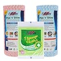 FABLAS Kitchen Towel Roll - Non-Woven, Reusable, Super Absorbent & Lint-Free | 160 Wipes (Pack of 2) - Perfect for Cleaning, Kitchen Accessories & More | Alternative to Microfiber & Tissue Rolls