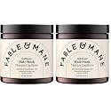 Fable &amp; Mane Deep Moisture Repairing Hair Mask, For Frizzy, Dry, Damaged Hair. Treatment Repairs and Softens with Shea Butter and Coconut (Pack of 2)