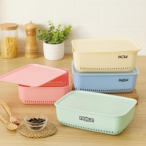 fable combo of 4 small size multipurpose baskets storage basket with lid plastic box organiser for home kitchen storage storage basket pack of 4 croma 4 pic with lid