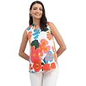 FableStreet Floral Print Sleeveless Top - Multicolour
