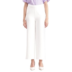 FableStreet Wide Leg Pants - Off White