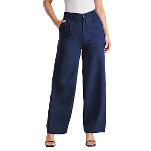 FableStreet Womens Formal Trousers High-Rise Pleated