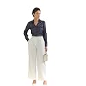 FableStreet Women39s Formal Trousers High-Rise Pleated