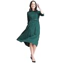 FableStreet Women39s Polyester Peter Pan Collar Pleated