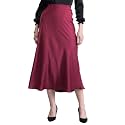 FableStreet Women39s Polyester Satin Elasticated A Line
