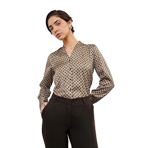 FableStreet Women Formal Shirt Relaxed Fit