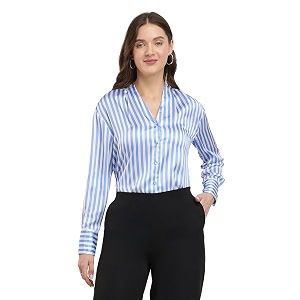 FableStreet Women Formal Shirt Relaxed Fit