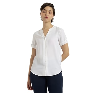 FableStreet Women Formal Top Asymmetrical Button