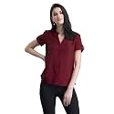 FableStreet Women Formal Top Asymmetrical Button