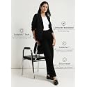 FableStreet Womens Mid Waist Jeans Wide Leg