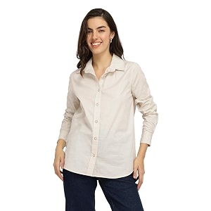 FableStreet Women Shirt Striped Long Sleeve
