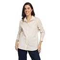 FableStreet Women Shirt Striped Long Sleeve