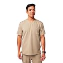 Fabletics Men's Helix 1-Pocket Scrub Top - MotionTech, Wrinkle-Resist, Chest Pocket, Anti-Shrink, Semi-Slim Fit