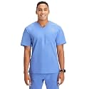 Fabletics Men's Helix 1-Pocket Scrub Top - MotionTech, Wrinkle-Resist, Chest Pocket, Anti-Shrink, Semi-Slim Fit
