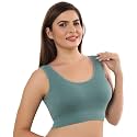Fabluk® Breathable Mesh Cotton Sports Bra, Anti-Bacterial, Durable Sports Mesh, Long-Lasting Comfort and Support- Free Size