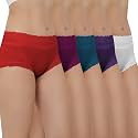 Fabluk Elegance: Embrace Comfort with Lace Spandex Hipster Panty - Full Coverage, Mid Rise, Stretch Fit, Breathable Cotton, Free Size (Fits 28'' to 32'' Waist Size)