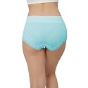 Fabluk Women's Cotton Mid Waist Hipster Panty with Lace Waist, Free Size (Pack of 1 OR 3)