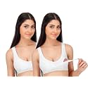 Fabme Cotton Womens Non-Wired Nursing Bra Pack