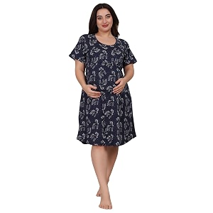 Fabme Womens Above Knee Length Printed Pre