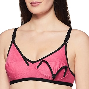 Fabme Womens Cotton Non-Wired Nursing Bra