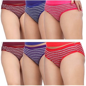 fabme women39s cotton panties pack of 6 po6-pt028-mr-bu-dpk-rd-pl