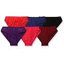 Fabme Women's Cotton Panties (Pack of 6) (PO6-PT031-DPK-RD-MR-BU-BK-PL-XL_Multicolor_XL)