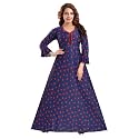 Fabme Women39s Crepe Printed Flare Nighty with