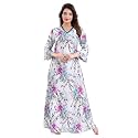Fabme Women39s Crepe Printed Flare Nighty with