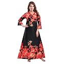 Fabme Women39s Crepe Printed Flare Nighty with