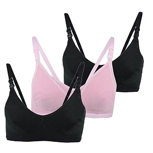 Fabme Womens Nursing Bra Pack of 3
