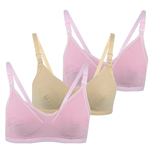 Fabme Womens Nursing Bra Pack of 3