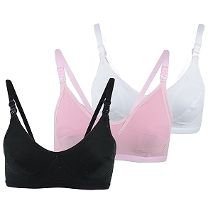 Fabme Womens Nursing Bra Pack of 3
