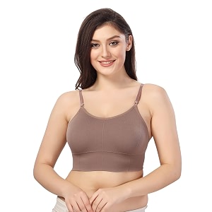 Fabme Womens Nylon Blend Wire Free Casual