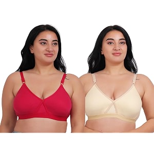 Fabme Womens Seamless Plus Size Cross-Belt -White