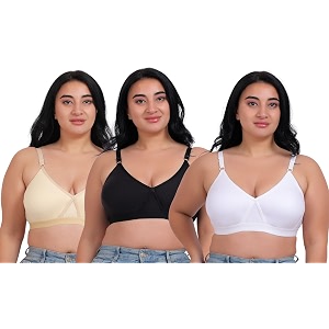 Fabme Womens Seamless Plus Size Cross-Belt -White