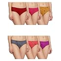 Fabme Women's Cotton Panties (Pack of 6) (Multicolour) Polka Dots Underwear