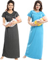 Fabme Women Maternity/Nursing Nighty