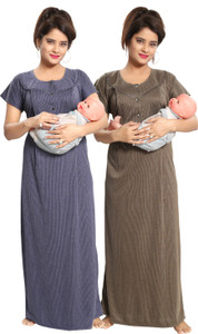 fabme women maternitynursing nighty