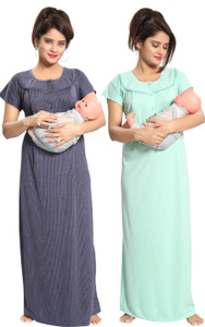 fabme women maternitynursing nighty