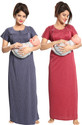 Fabme Women Maternity/Nursing Nighty