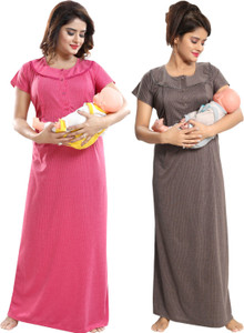fabme women maternitynursing nighty