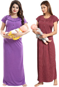 fabme women maternitynursing nighty