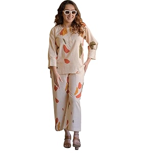 FABNEX Stylish Printed Cotton Blend Co Ord