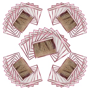 saree cover set of 50 - transparent single saree bags with zip dustproof non-woven wardrobe organizer for silk designer wedding sarees lehenga blouse suit 36x42 cm pink