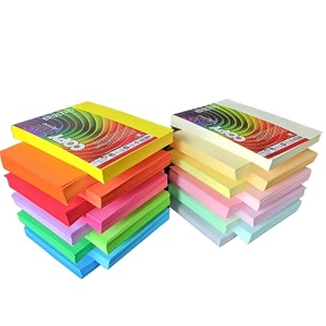 fabriano brustro copy tinta a4 assorted bright amp soft combo pack 80 sheets 4 sheets each of 10 bright colours amp 10 soft colours