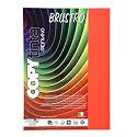 Fabriano Copytinta Coloured Craft Paper A4 Size, 80 GSM, (60 sheets), Dark Orange Shade (Arancio) | Ideal for photocopies, laser, prints, fax, dividers, covers, collages, craft, school, office