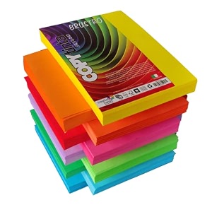 fabriano copytinta coloured craft paper a4 size 80 gsm60 sheets assorted brightideal for photocopieslaserinkjet printsfaxdividerscoverscollagescraft for office and schools