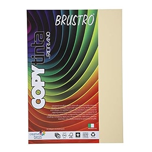 fabriano copytinta coloured craft paper a4 size 80 gsm 60 sheets ivory shade avorio  ideal for photocopies laser prints fax dividers covers collages craft school office